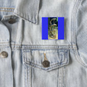 Frog Art CB Vierkante Button 5,1 Cm (In situ)