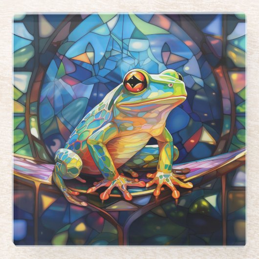 Frog Art Glass Onderzetter (Voorkant)