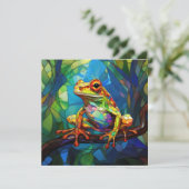 Frog Art Wenskaart Kaart (Staand voorkant)