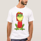 Frog as Firefighter with Helmet T-shirt (Voorkant)