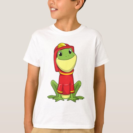 Frog as Firefighter with Helmet T-shirt (Voorkant)