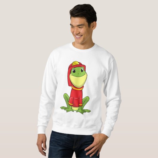 Frog as Firefighter with Helmet Trui (Voorkant volledig)