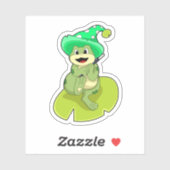 Frog as Wizard with Magic wand Sticker (Vel)