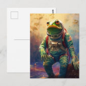 Frog Astronaut Briefkaart (Voorkant / Achterkant)
