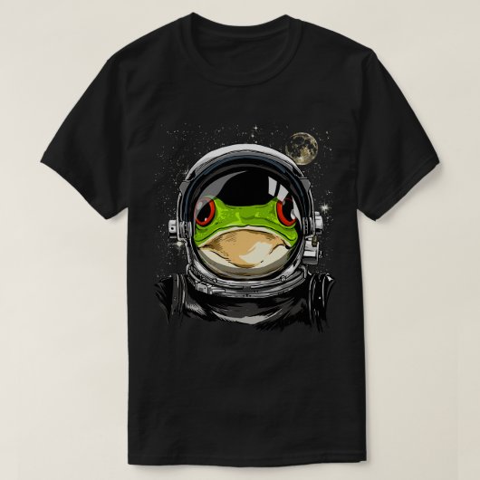 Frog Astronaut Space Exploration Astronomy Lover T-shirt (Design voorkant)