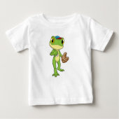 Frog at Baseball with Baseball gloy (Voorkant)