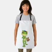 Frog at Baseball with Baseball gloy Schort (Insitu)