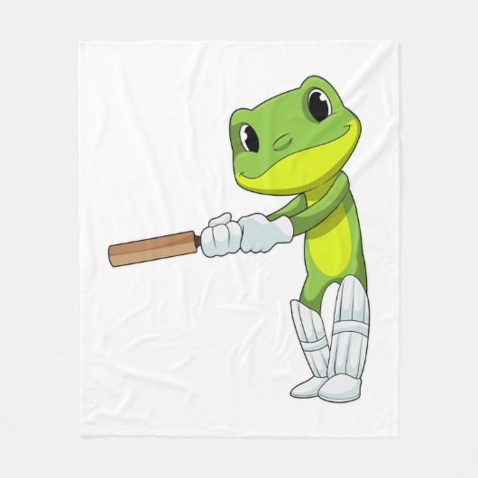 Frog at Cricket with Cricket Fleece Deken (Voorkant)