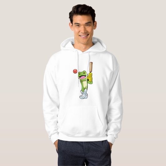 Frog at Cricket with Cricket Hoodie (Voorkant volledig)