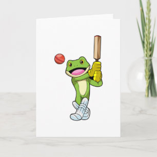 Frog at Cricket with Cricket Kaart