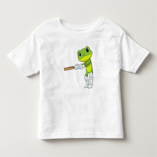 Frog at Cricket with Cricket Kinder Shirts (Voorkant)