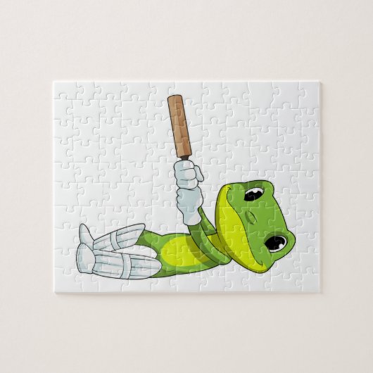 Frog at Cricket with Cricket Legpuzzel (Horizontaal)