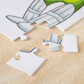 Frog at Cricket with Cricket Legpuzzel (Zijkant)