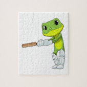 Frog at Cricket with Cricket Legpuzzel (Verticaal)