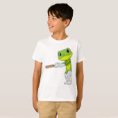 Frog at Cricket with Cricket T-shirt (Voorkant volledig)