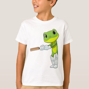 Frog at Cricket with Cricket T-shirt