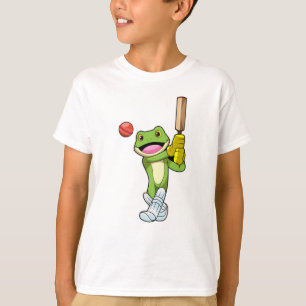Frog at Cricket with Cricket T-shirt