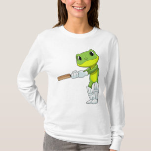 Frog at Cricket with Cricket T-shirt