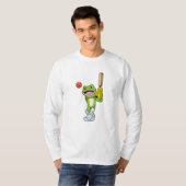 Frog at Cricket with Cricket T-shirt (Voorkant volledig)