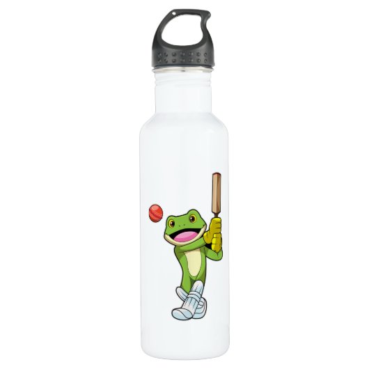 Frog at Cricket with Cricket Waterfles (Voorkant)