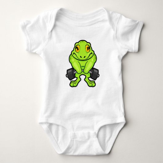 Frog at Fitness with Barbell Romper (Voorkant)