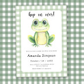 Frog Baby shower Invitation Kaart
