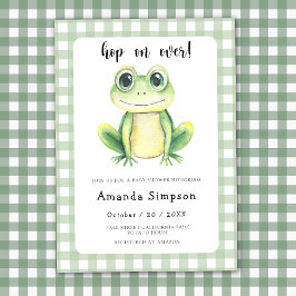 Frog Baby shower Invitation Kaart
