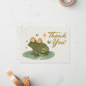 Frog Bedankt Opmerking Notitiekaartje (Voorkant / Achterkant in situ)