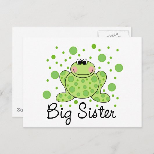 Frog Big Sister Briefkaart (Voorkant / Achterkant)