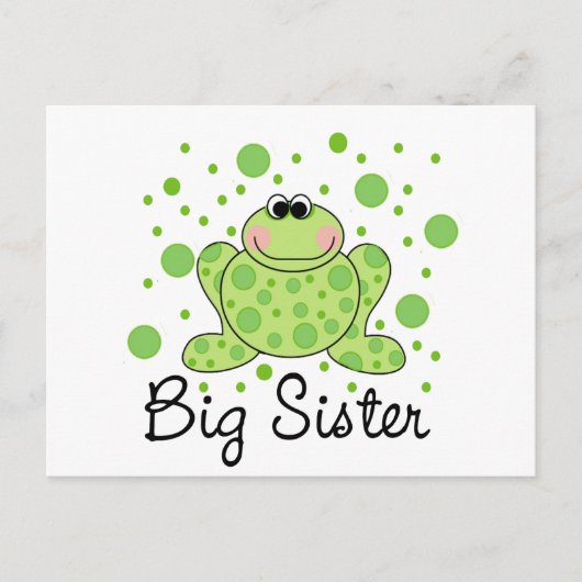 Frog Big Sister Briefkaart (Voorkant)