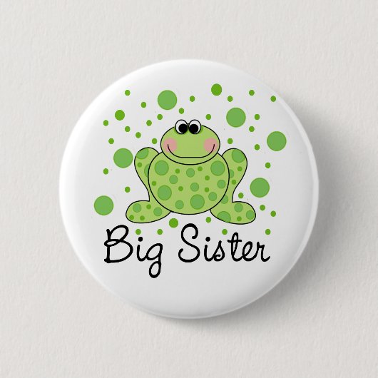 Frog Big Sister Ronde Button 5,7 Cm (Voorkant)