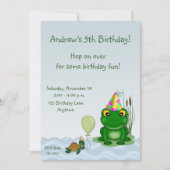 Frog Birthday Invitation Kaart (Voorkant)