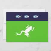 Frog Birthday Invitation Kaart (Achterkant)