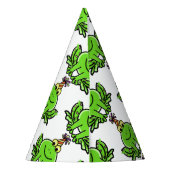 FROG BIRTHDAY PARTY PET MET FROG DESIGN FEESTHOEDJES (Achterkant)
