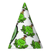 FROG BIRTHDAY PARTY PET MET FROG DESIGN FEESTHOEDJES (Rechts)