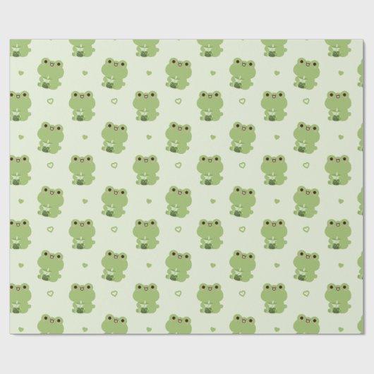 Frog Boba Cadeaupapier (Vlak)