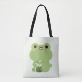 Frog Boba Tote Bag (Voorkant)
