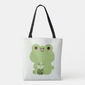 Frog Boba Tote Bag (Achterkant)