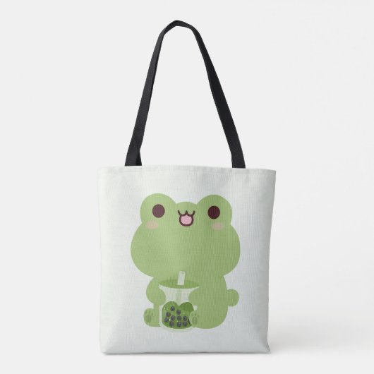 Frog Boba Tote Bag (Achterkant)