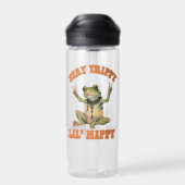 Frog Boho Hippie gepersonaliseerde Hippie Waterfles (Achterkant)