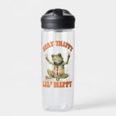 Frog Boho Hippie gepersonaliseerde Hippie Waterfles (Voorkant)