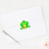 Frog Bookplate Sticker (Envelop)