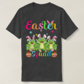 Frog Bunny Ear Funny Easter Squad Happy Easte T-shirt (Design voorkant)