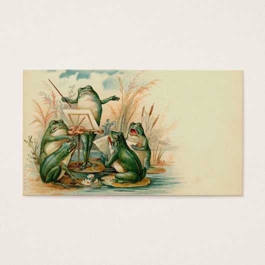 "Frog Chorus" Cadeau Label Visitekaartje (Voorkant)