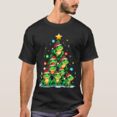 Frog Christmas Tree Funny Hopper Holiday Cute Frog T-shirt (Voorkant)