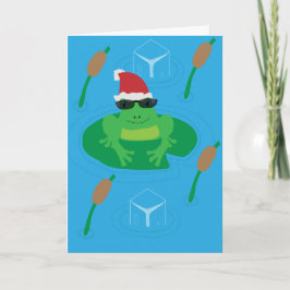 Frog Christmas-Wenskaart Feestdagen Kaart