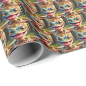 FROG CHRISTMAS WRAPPING PAPER CADEAUPAPIER (Rol Hoek)