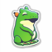 Frog Classic Sticker (Voorkant)