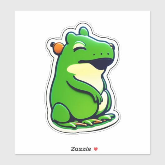 Frog Classic Sticker (Vel)
