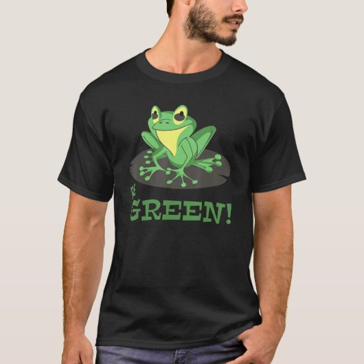 Frog  Conservation  Environmental Protection  Be G T-shirt (Voorkant)